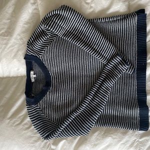 Madewell blue and white sweater